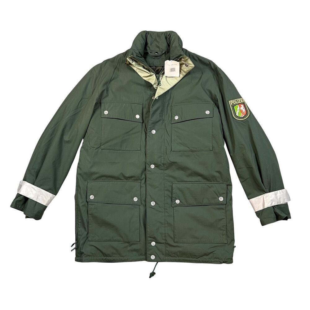 Vintage German Polizei Jacket EU 50 Police Duty Parka Fleece Winter Coat Wahler